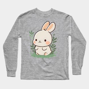 Easter Day - Adorable Bunny - Cute Bunny Drawing Long Sleeve T-Shirt